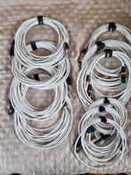 10x microfoonkabels wit nieuw procab, Ophalen of Verzenden, Nieuw, Minder dan 2 meter, Luidsprekerkabel