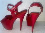 Sexy Pleaser hakken mt 37 Rood, Pleaser, Ophalen of Verzenden, Zo goed als nieuw, Schoenen met hoge hakken