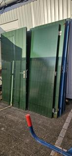 Deur | hardhout | achterdeur | schuur | gebruikt |, Ophalen, 120 cm of meer, 200 tot 215 cm, Glas