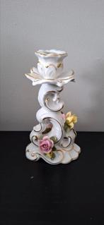 Antieke Kaarsenhouder Dresden Porselein, Antiek en Kunst, Ophalen of Verzenden