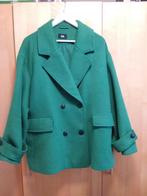 Korte groene wollen mantel maat 48, Kleding | Dames, Jassen | Winter, Maat 46/48 (XL) of groter, Ophalen of Verzenden, Zo goed als nieuw