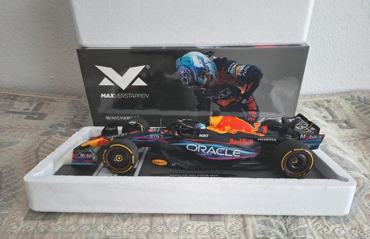 Max Verstappen 1:18 auto's Miami, Austin en Las Vegas 2023, Verzamelen, Automerken, Motoren en Formule 1, Nieuw, Formule 1, Ophalen