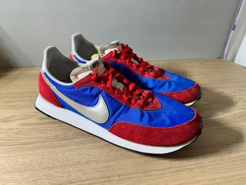 Nike Waffle Trainer Sneakers Rood/Blauw | Maat 47