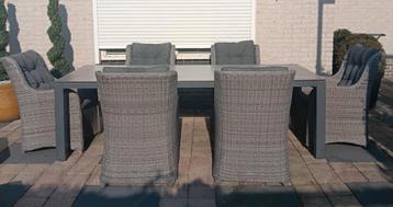 Tiera outdoor zgan royale wicker tuinset 6 persoons beschikbaar voor biedingen