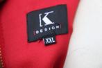 Jurk rood K-design mt XXL, Knielengte, K-design, Zo goed als nieuw, Maat 46/48 (XL) of groter