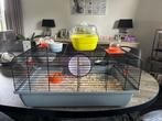 Mooie compleet ingerichte hamsterkooi – klaar voor gebruik!, Dieren en Toebehoren, Kooi, Minder dan 75 cm, Zo goed als nieuw, Hamster