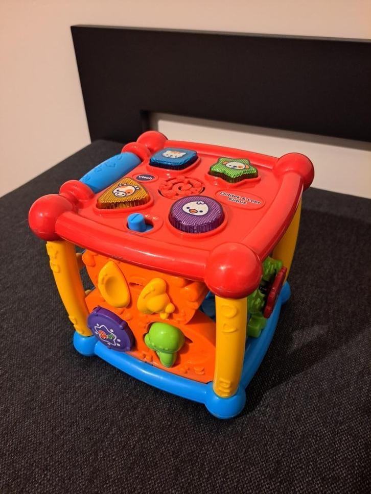 Vtech ontdek en leer kubus!, Kinderen en Baby's, Speelgoed | Vtech, Zo goed als nieuw, 6 maanden tot 2 jaar, Ophalen