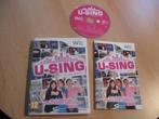 Wii spel: U-Sing, Muziek, 1 speler, Ophalen of Verzenden, Zo goed als nieuw