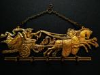 Sleutelrekje Godin Niké Nike strijdwagen 2 paarden 5 haakjes, Antiek en Kunst, Antiek | Koper en Brons, Ophalen of Verzenden