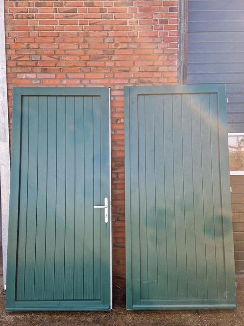 Kunststof kozijn met dubbele deuren 230x247, Doe-het-zelf en Verbouw, Kozijnen en Schuifpuien, Gebruikt, Deurkozijn, Kunststof