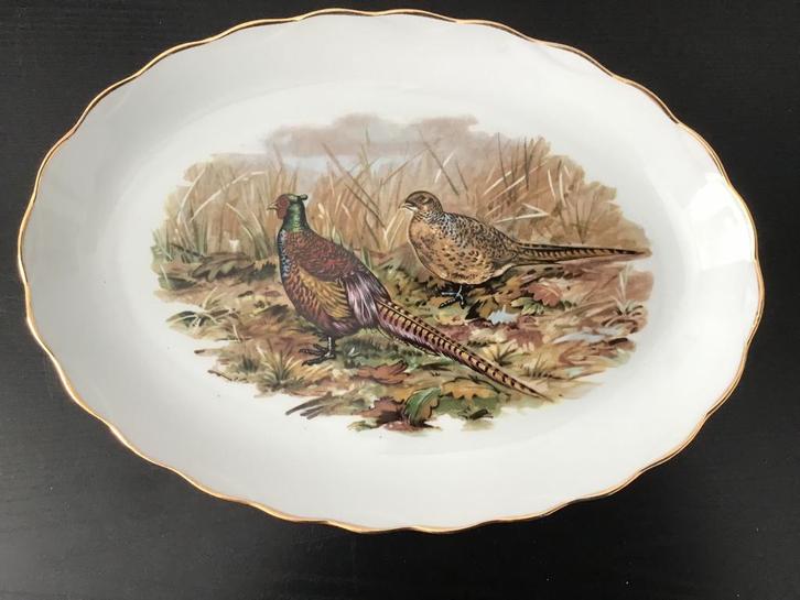 Franse serveerschaal. Porselein. Wild afbeelding. Patrijs., Antiek en Kunst, Curiosa en Brocante, Ophalen of Verzenden