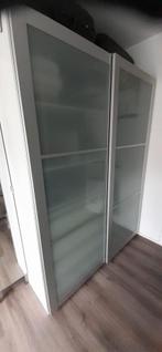 IKEA Paxkast met glazen deuren, Huis en Inrichting, Kasten | Kledingkasten, Ophalen, 100 tot 150 cm, Zo goed als nieuw, Glas