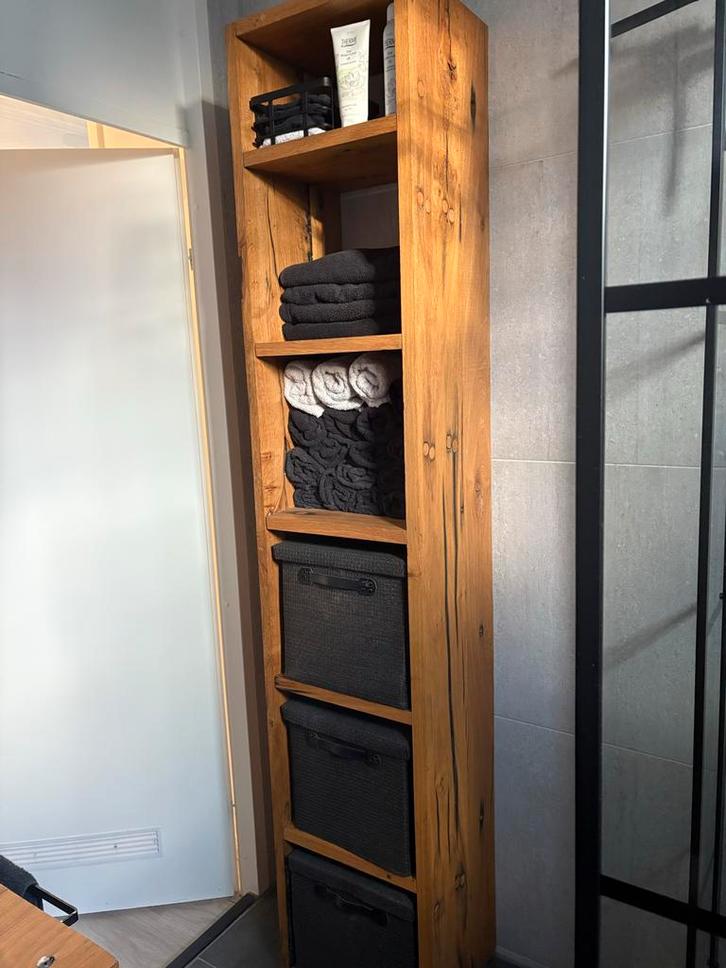 Houten Vakkenkast, Huis en Inrichting, Kasten | Boekenkasten, Zo goed als nieuw, Minder dan 50 cm, 150 tot 200 cm, 25 tot 50 cm