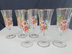 2099 Vintage antiek brocante champagneglazen rozen champagne, Ophalen of Verzenden