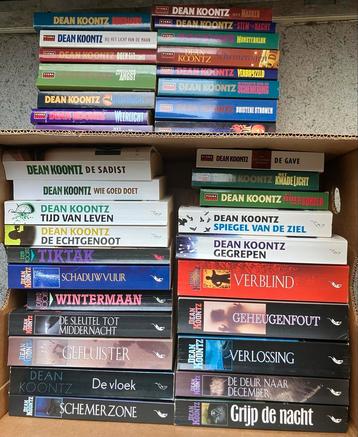 Dean Koontz Boeken - Bananendoos vol! beschikbaar voor biedingen