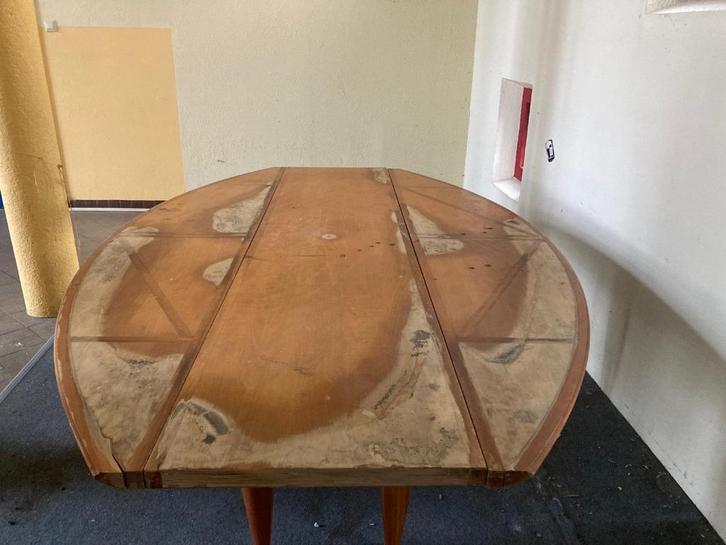 GRATIS OPKNAP BEAUTY grote Midcentury Tafel - inklapbaar, Antiek en Kunst, Antiek | Meubels | Tafels, Ophalen