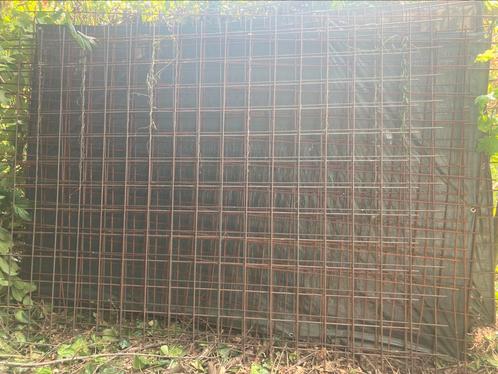 Betongaas 0,8cm 8mm dik 3x2 meter rond de 12 stuks, Tuin en Terras, Gaas en Draad, Zo goed als nieuw, Minder dan 10 meter, Ophalen