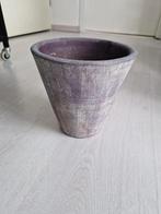 Paars grijze bloempot, Ophalen, Gebruikt, Rond, Binnen