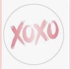 Sluitstickers XOXO -5 stickers, Ophalen of Verzenden, Nieuw, Meerdere stickers