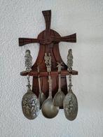 Vintage Houten Molen met Tinnen Lepels, Antiek en Kunst, Ophalen