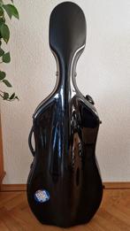 Mooie, zwarte hoogglans Pacato cellokoffer voor 4/4 cello, Muziek en Instrumenten, Ophalen of Verzenden, Gebruikt, 4/4-cello