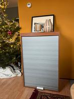 Vintage archiefkast / rolkast (houten kastje), Huis en Inrichting, Kasten | Roldeurkasten en Archiefkasten, Ophalen, Vintage, retro