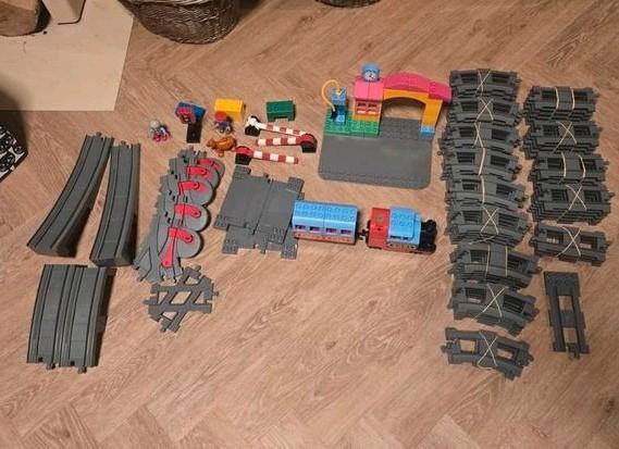 Lego Duplo Trein met veel rails!, Kinderen en Baby's, Speelgoed | Duplo en Lego, Gebruikt, Duplo, Complete set, Ophalen of Verzenden