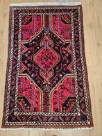 Vintage handgeknoopt perzisch tapijt hamadan 131x84, Info@SlatsAntiek.nl, Tweedehands, 100 tot 150 cm, Perzisch