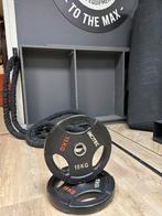 Professionele sportschool fitness schijven/plates met grip, Halterschijven, Z, Ophalen of Verzenden, Zo goed als nieuw