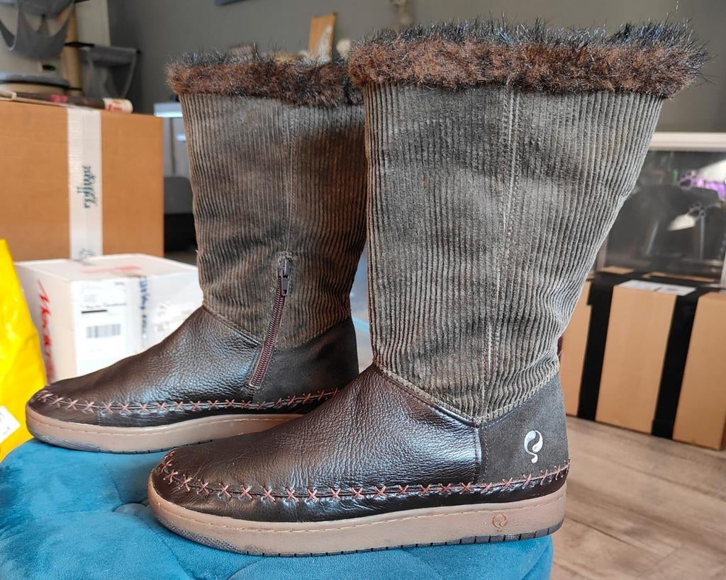Mooie boots/laarzen Q1905 maat 40, Ophalen of Verzenden, Zo goed als nieuw, Zwart