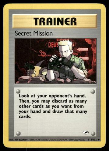 Secret Mission 118/132 - Gym Heroes (NM) beschikbaar voor biedingen