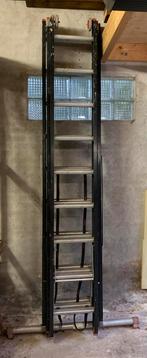 Altrex ladder 3x9 treden, Doe-het-zelf en Verbouw, Ophalen, Gebruikt, Ladder, Opvouwbaar of Inschuifbaar