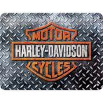 Harley Davidson Motorcycles relief reclamebord van metaal, Verzenden, Nieuw, Auto's