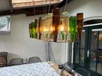 Flessenlamp, Ophalen, Glas