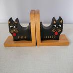 Houten vintage boekensteunen Schotse Terriër, Ophalen of Verzenden, Huis en Inrichting