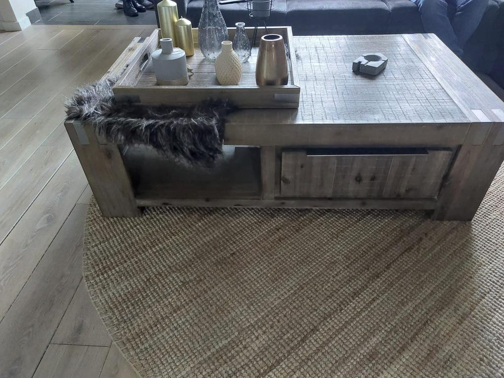 Salontafel, Huis en Inrichting, Ophalen, Gebruikt, 100 tot 150 cm, Minder dan 50 cm