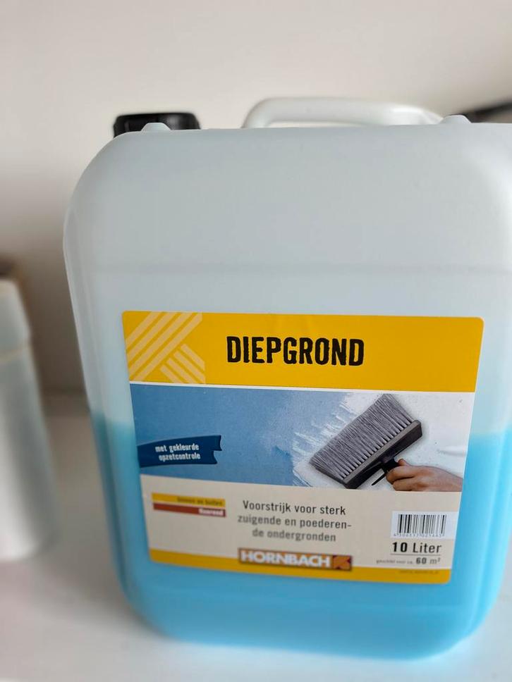 Voorstrijk voor muren - Hornbach Diepgrond, Doe-het-zelf en Verbouw, Verf, Beits en Lak, Zo goed als nieuw, Verf, 5 tot 10 liter