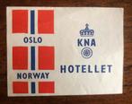 Hotel bagagelabel Oslo jaren 20-30, Verzenden