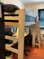 Hoogslaper met bureau, Ophalen, Gebruikt, Eenpersoons, 200 cm