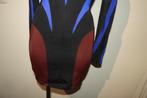 Mugler x H&M stretch jurk kolletje konings blauw nieuw S, Nieuw, Maat 36 (S), Boven de knie, Mugler