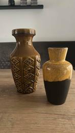 2 vintage vaasjes W. Germany, Huis en Inrichting, Woonaccessoires | Vazen, Overige kleuren, Aardewerk of Porselein, Ophalen of Verzenden
