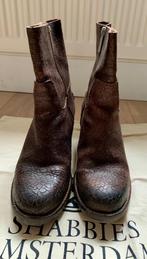 Shabbies Amsterdam laarzen, leer, donkerbruin., Kleding | Dames, Schoenen, Ophalen, Lage of Enkellaarzen, Gedragen, Bruin