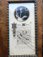 Aflaat document R.K. kerk 1935 ingelijst Antiek curiosa, Ophalen of Verzenden