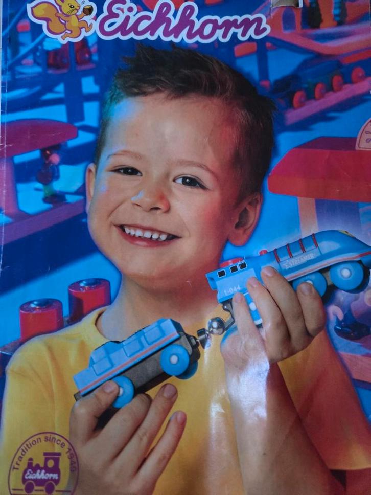 Eichhorn Treinset 165 stuks - Compleet!, Kinderen en Baby's, Speelgoed | Duplo en Lego, Gebruikt, Complete set, Ophalen of Verzenden