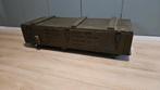 Legerkist op wielen - opbergkist, Huis en Inrichting, Woonaccessoires | Kisten, Ophalen, Gebruikt, 50 tot 100 cm, Grenenhout