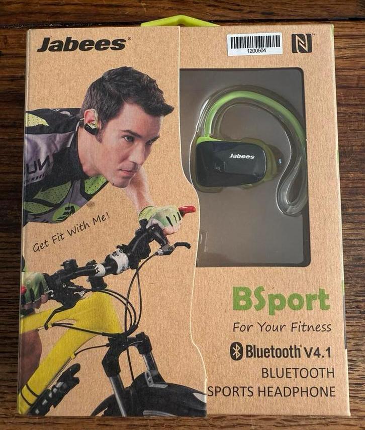 Jabees BSport Bluetooth Sport Headphones, Computers en Software, Headsets, Nieuw, In-ear, Draadloos, Ophalen of Verzenden