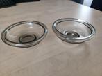 2 glazen schaaltjes Copier, Ophalen of Verzenden
