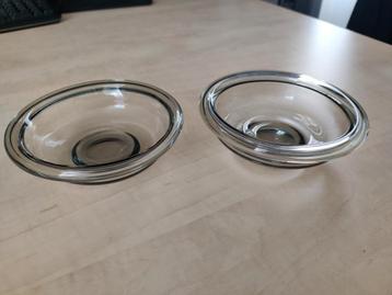2 glazen schaaltjes Copier  beschikbaar voor biedingen