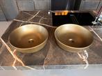 Twee goudkleurige waskommen – nieuw in doos, Ophalen of Verzenden, Nieuw