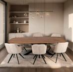 Industriële Deense eettafel van Mangohout, diverse maten, Huis en Inrichting, Complete inboedels, Ophalen